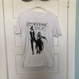 Fleetwood Mac 'Rumours' Graphic Short Sleeve Tee - White Size M